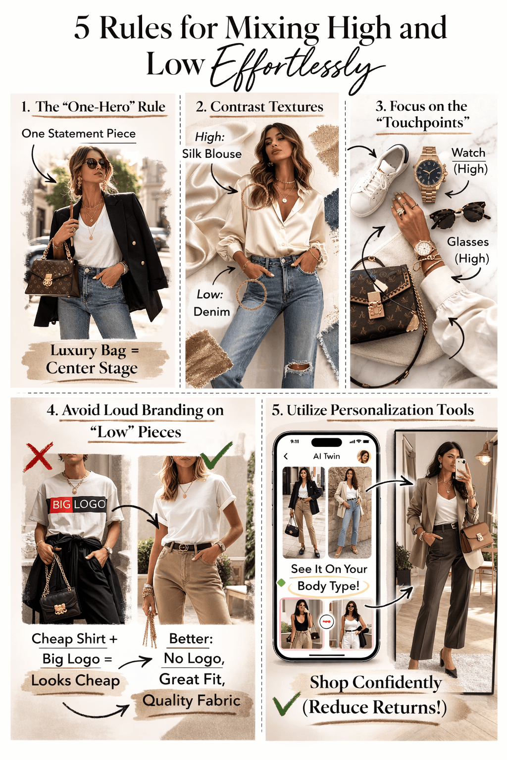 5 rules for mixing high and low effortlessly 