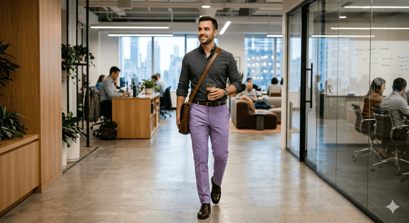 Charcoal and Digital Lavender