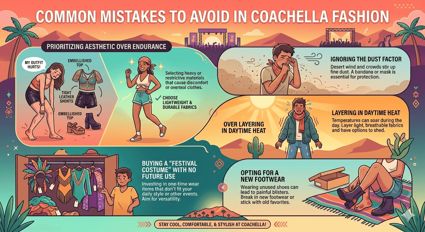 mistakes to avoid in coachella fashion