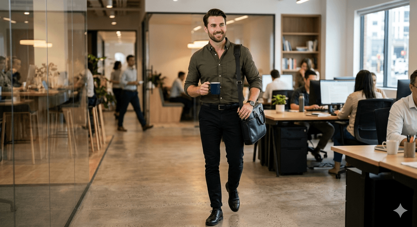 Olive Green and Black