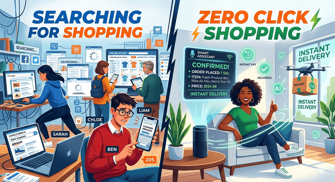shopping with search vs shopping without search