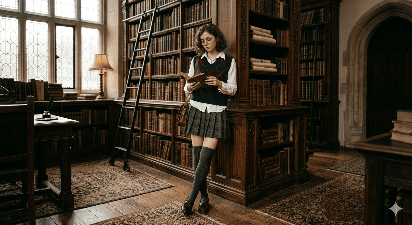 vintage literature student 