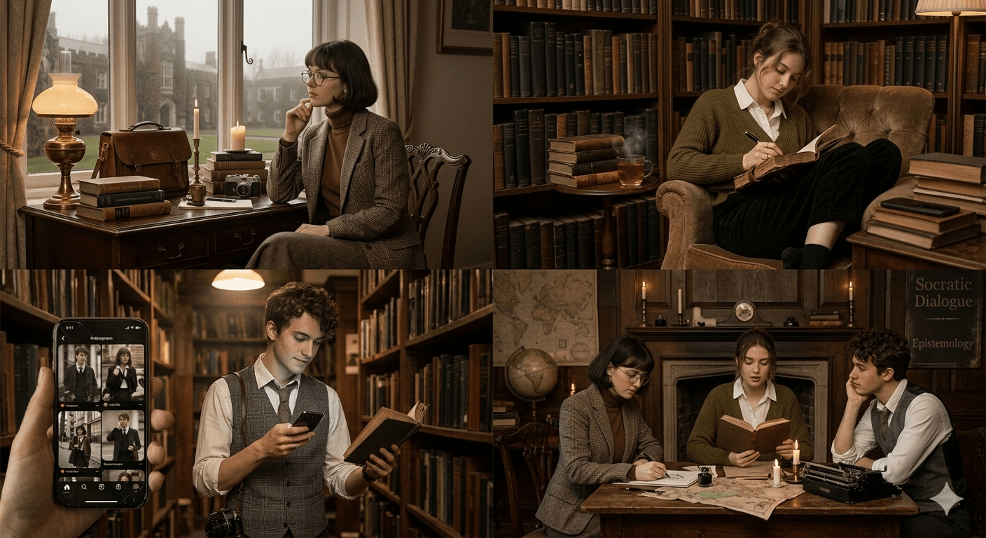 genz is embracing dark academia fashion