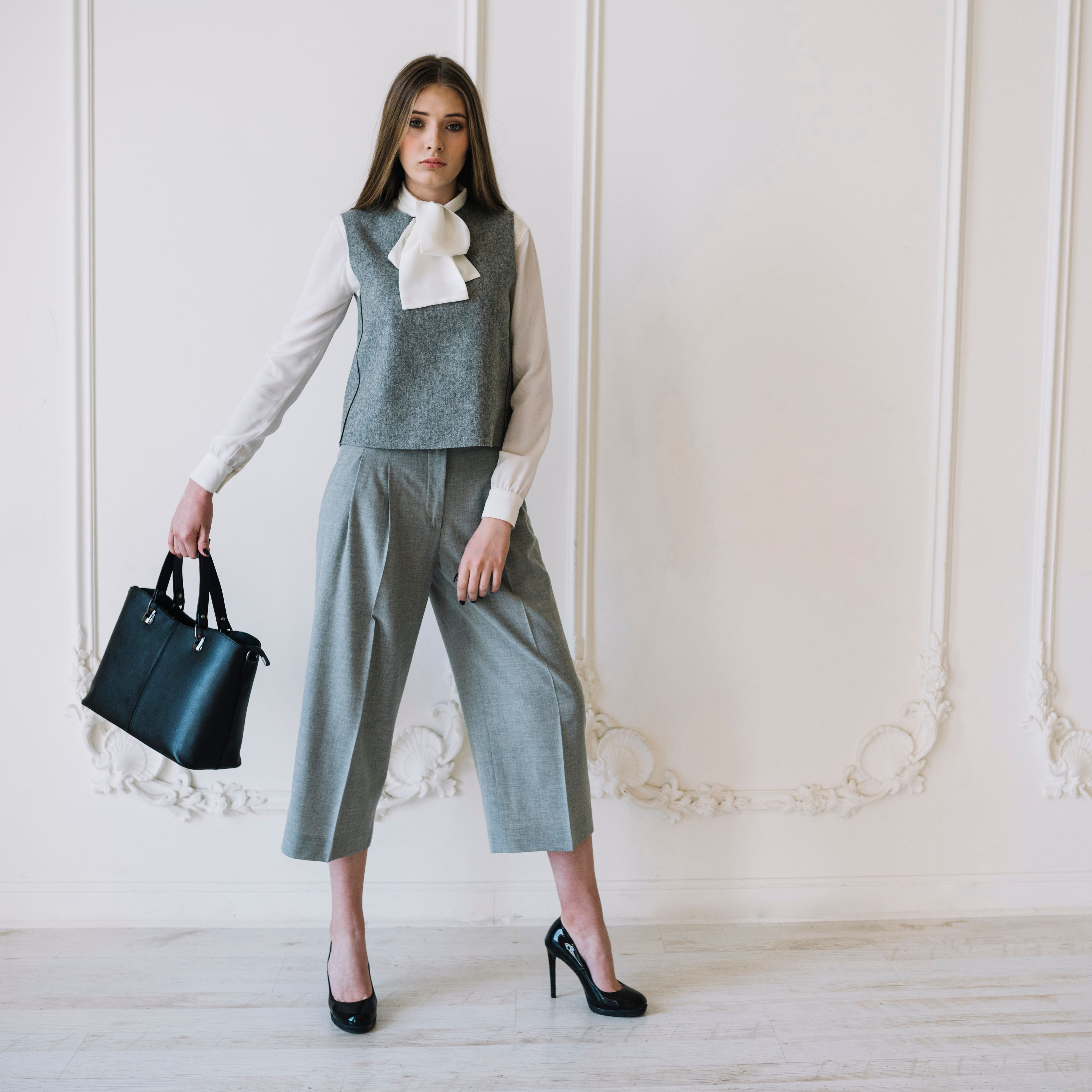 wide legged crop pants