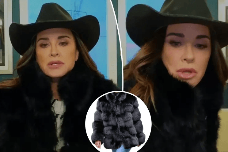 black fur coat