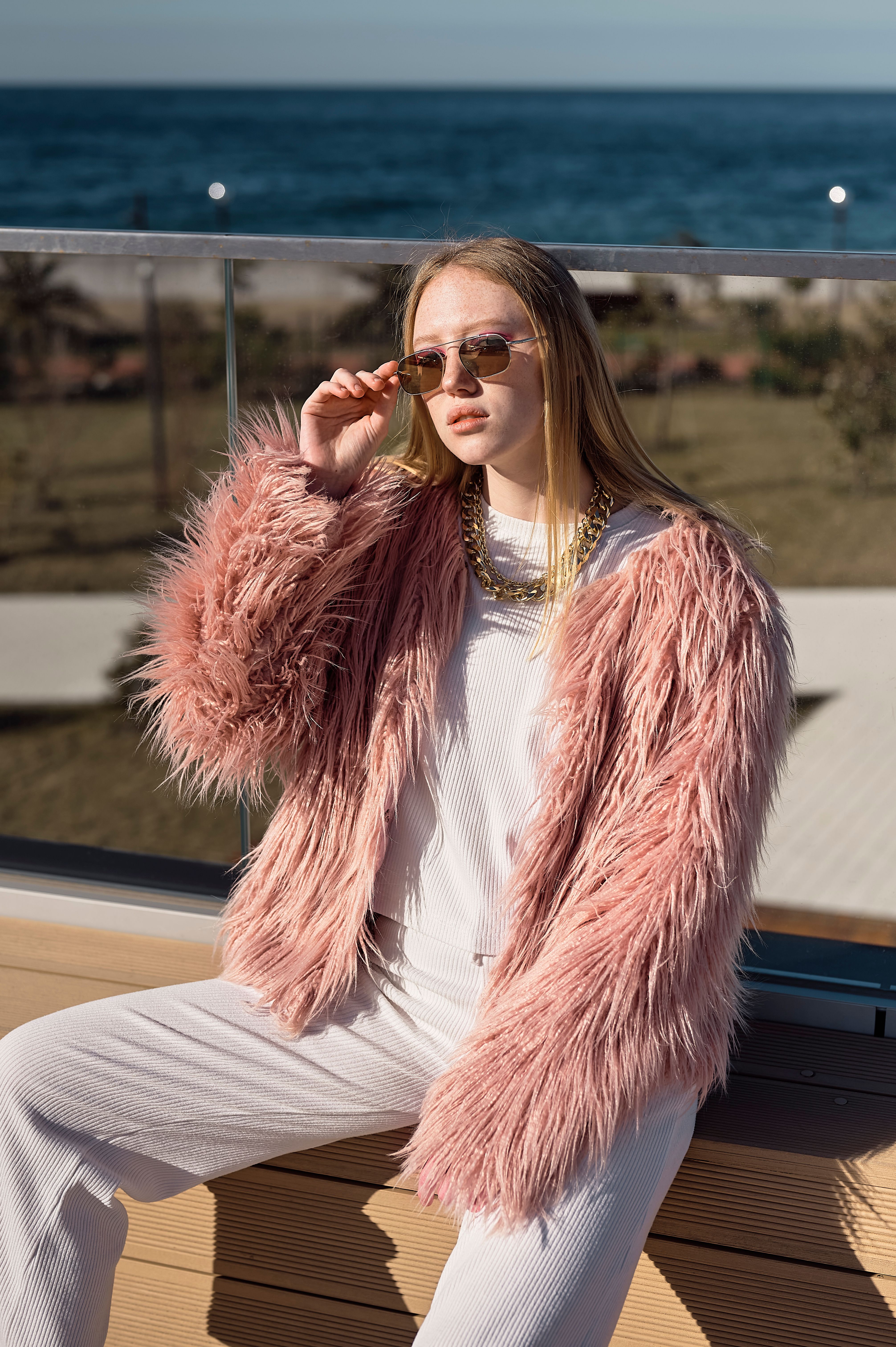 cropped fur jacket
