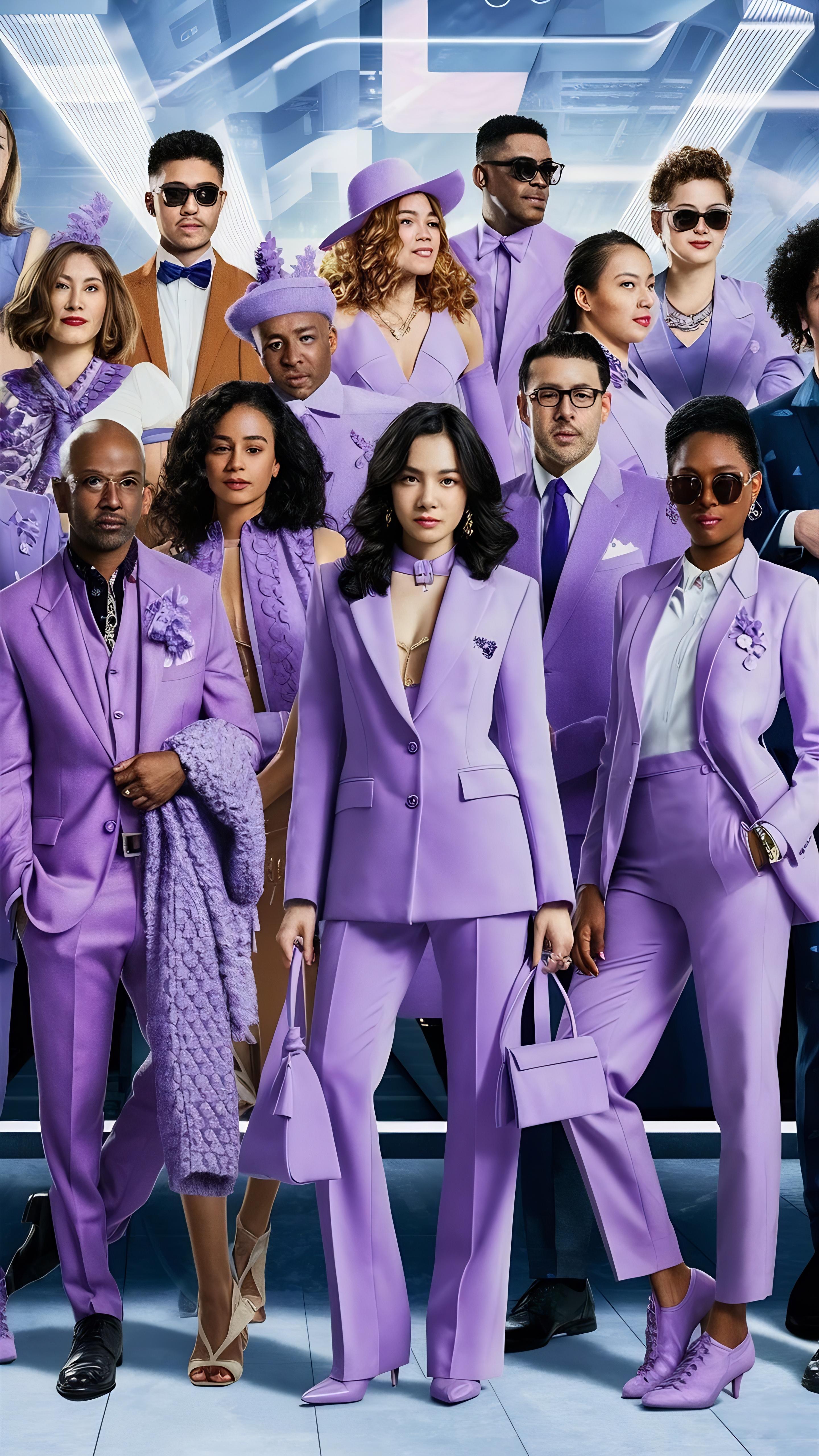 purple shirts 