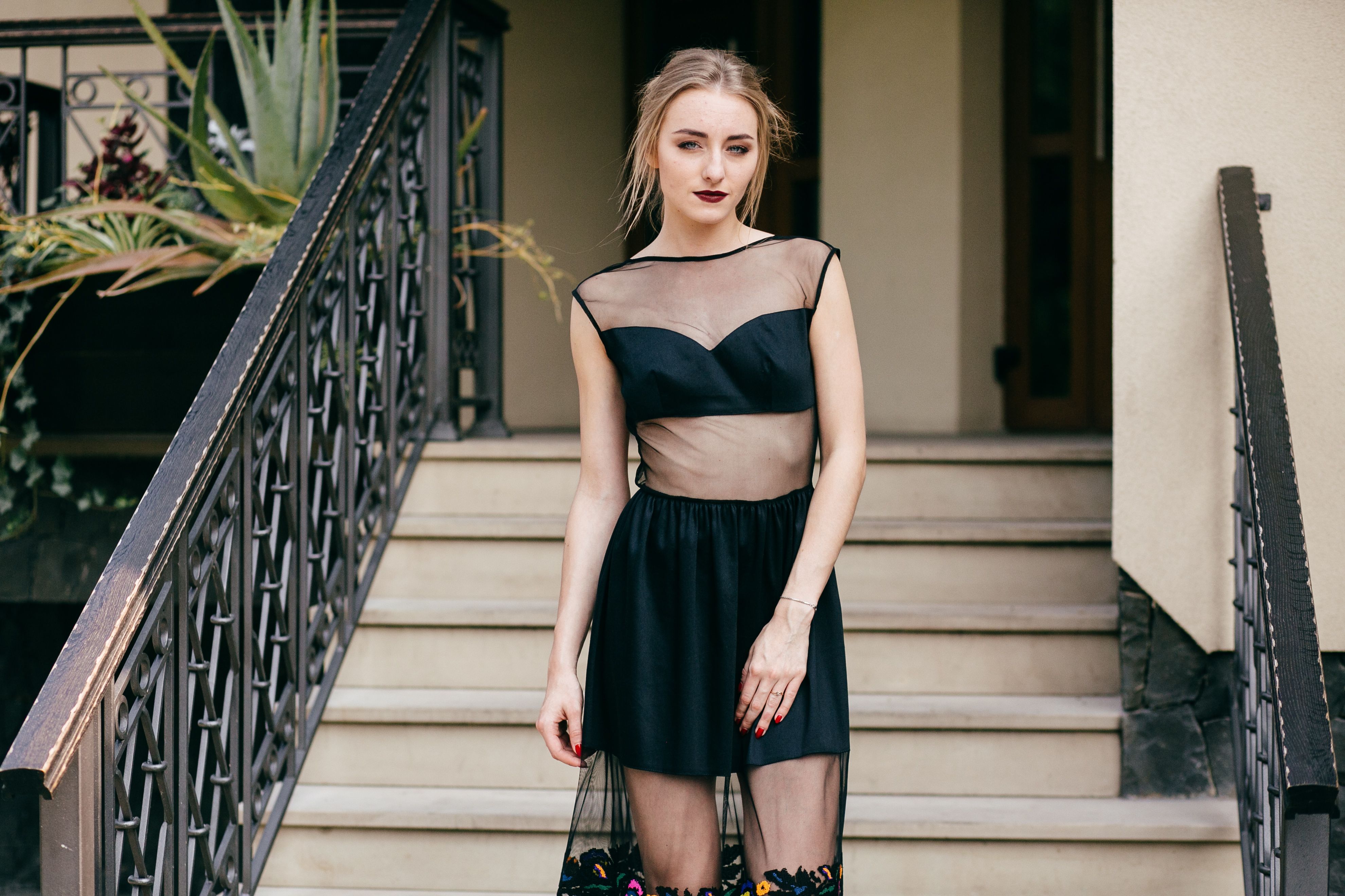 sheer dress