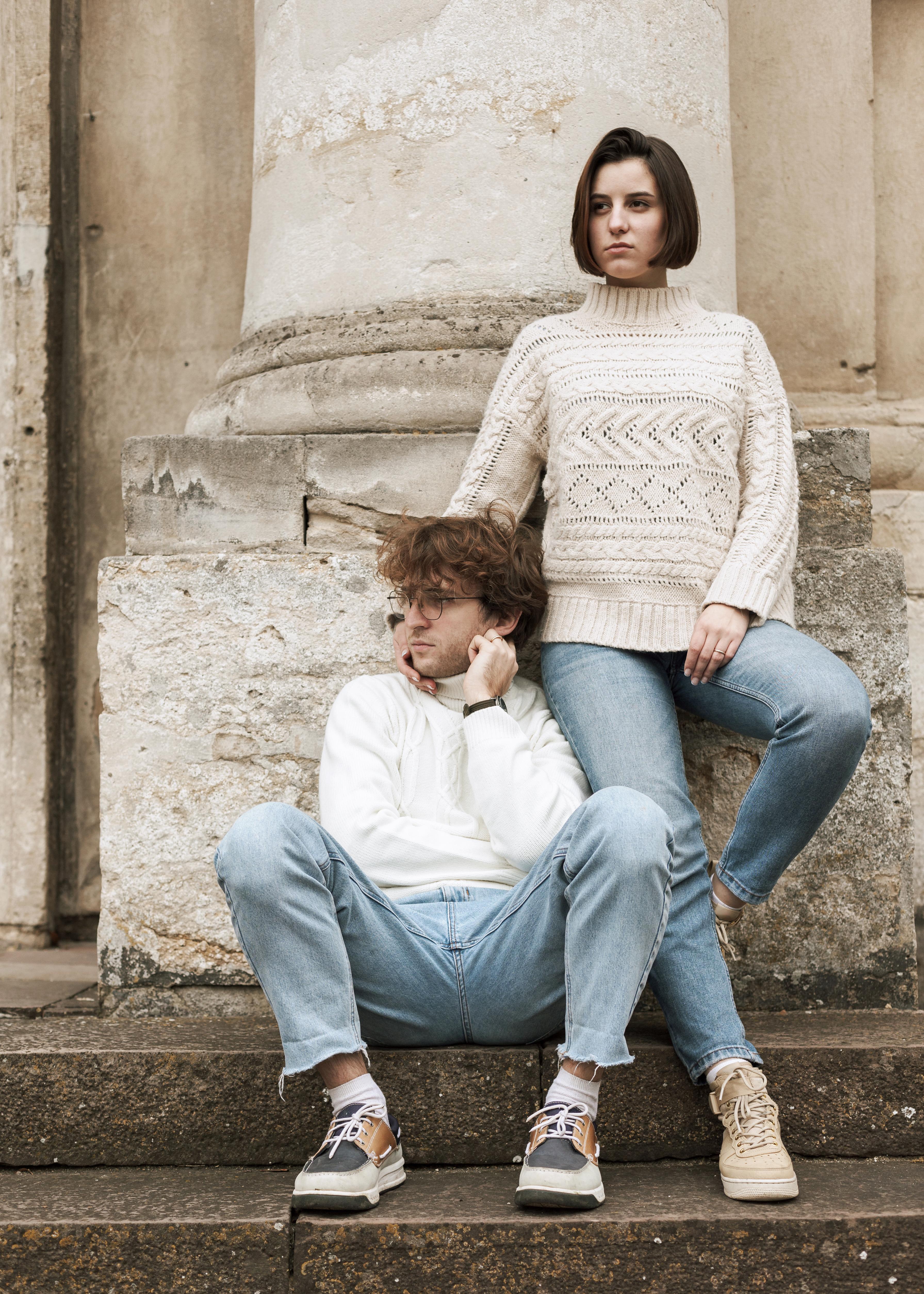 cable knit sweater